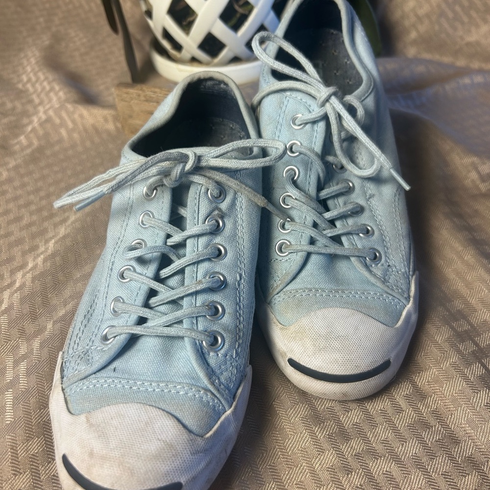 Jack Purcell Converse Sky Blue Sneakers with White Accents